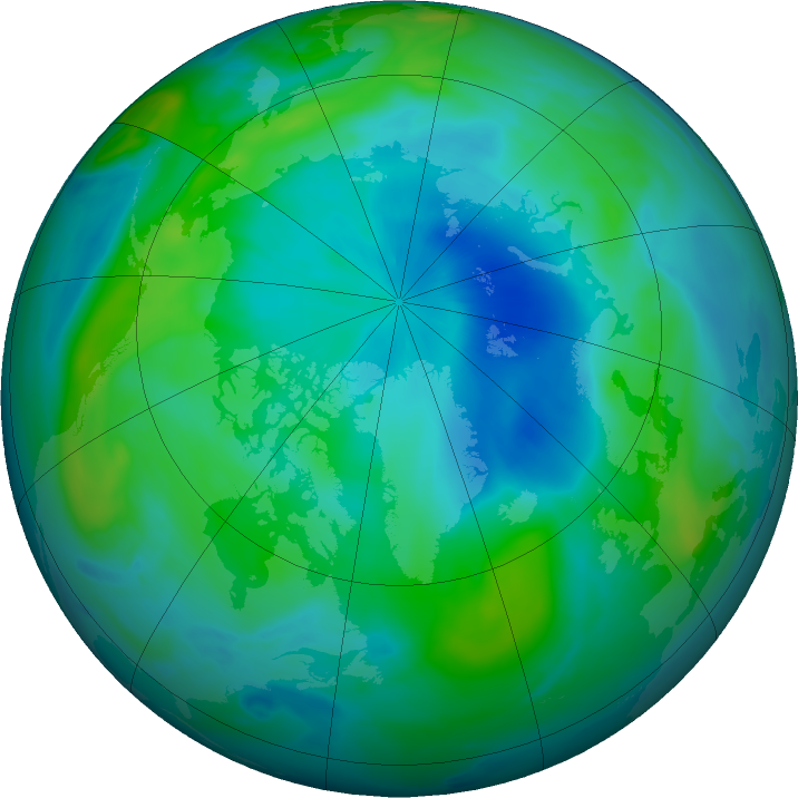 Arctic ozone map for 19 September 2017